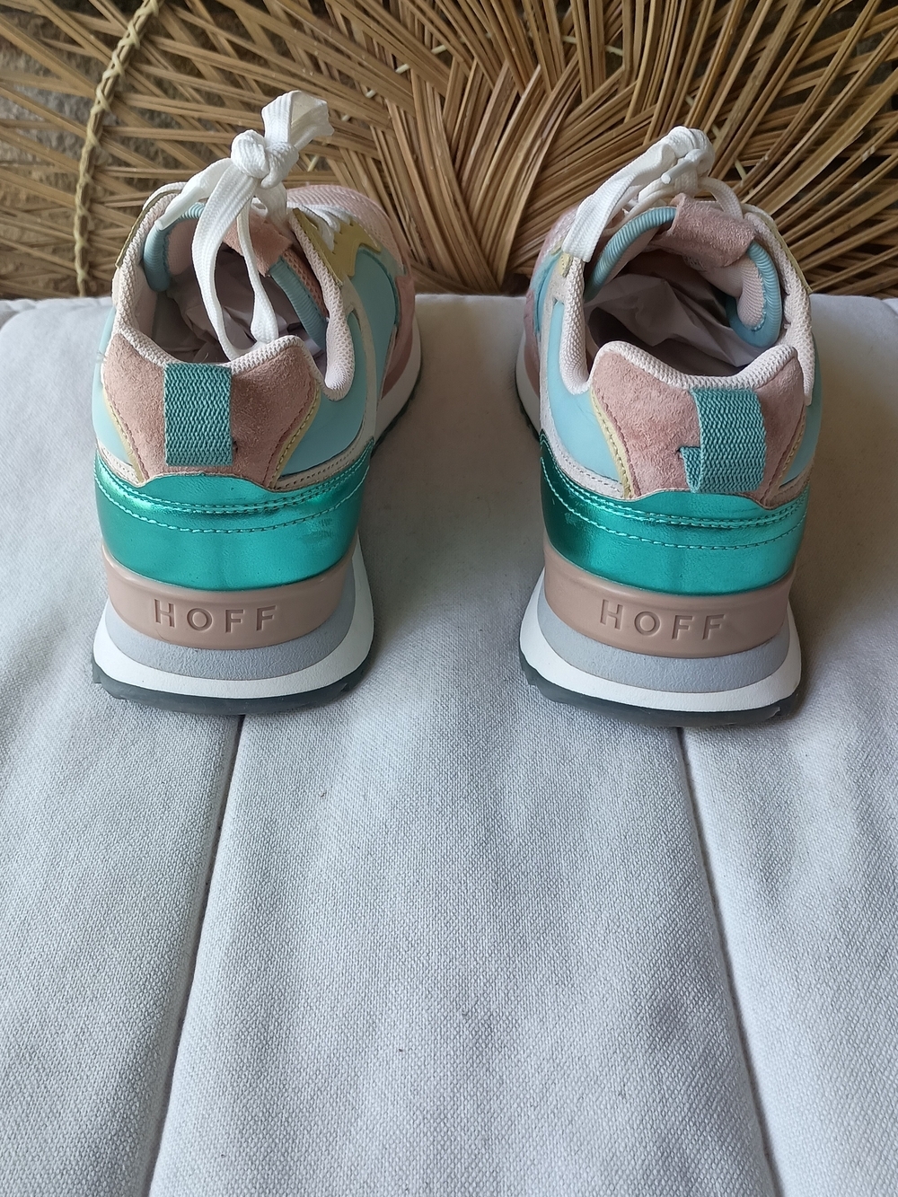 Hoff Women’s Pastel Colorblock Sneakers - Pink, Mint & Yellow_6 - Picture 5 of 7